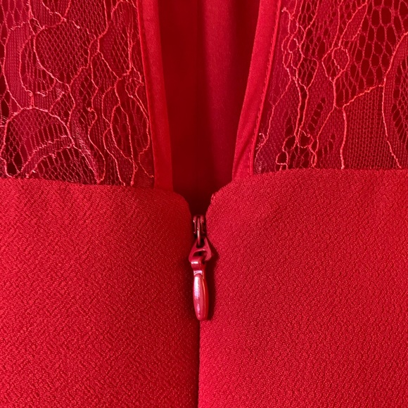 BCBGENERATION Like New Fit & Flare Maxi Dress Size 12 (in Red Ginger) - Picture 14 of 16